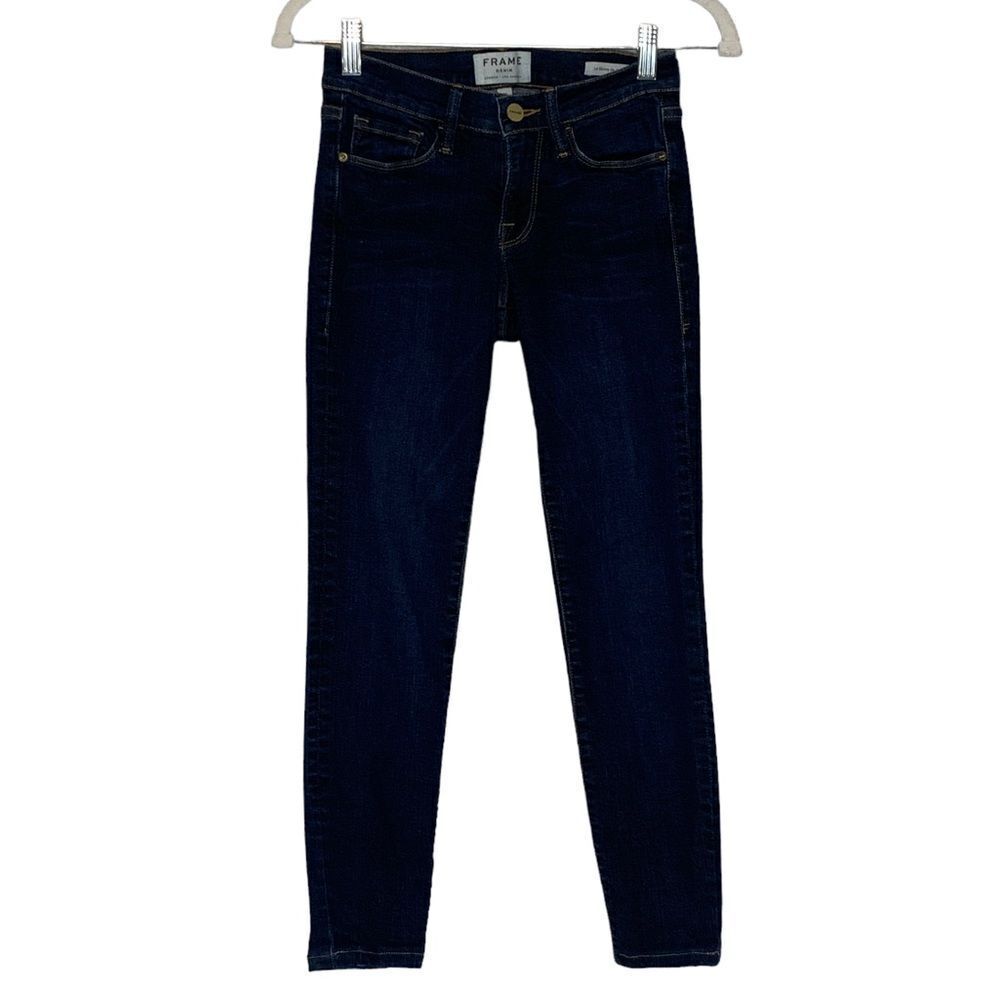FRAME Le Skinny de Jeanne Dark Wash Jeans | Size 25 - Picture 4 of 9